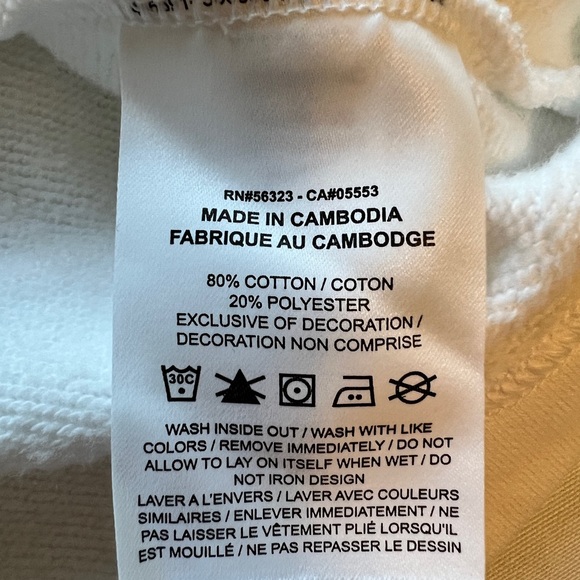 Nike Men's Bright White Funnel Mock Neck Pullover Sweatshirt Never Worn - Picture 9 of 9